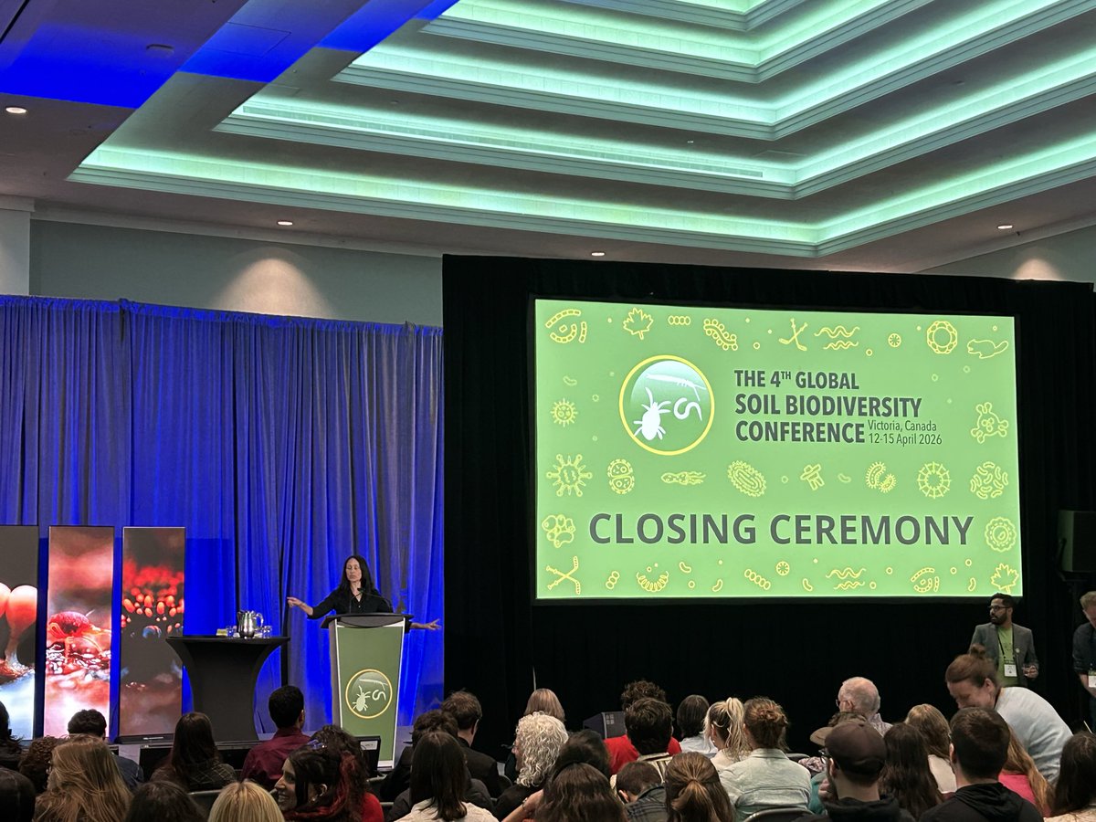 theGSBI's tweet photo. That’s a wrap on #GSB2026!🎉

We cannot thank you all enough for coming out, providing fantastic presentations, making connections, and keeping soil biodiversity at the forefront of ecological research (in our completely unbiased opinion) 🪱

Safe travels home &amp; see you all soon! https://t.co/t8VLw159OJ
