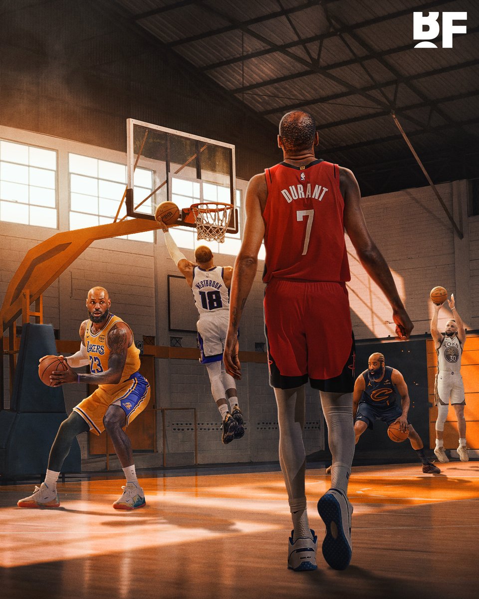 bballforever_'s tweet photo. Kevin Durant on how LeBron, Steph Curry, James Harden and Russell Westbrook motivate him 🙌

“LeBron has been pushing me since he turned 37. He’s setting a new standard for older guys. So with Steph, he’s 38, I feel he’s gotten quicker and faster. James Harden, after he left Brooklyn he turned it up a notch. Russ is still looking good off the bench. Seeing these dudes make me want to go to the gym to work on my game and keep going.” 

(via Nick Friedell)