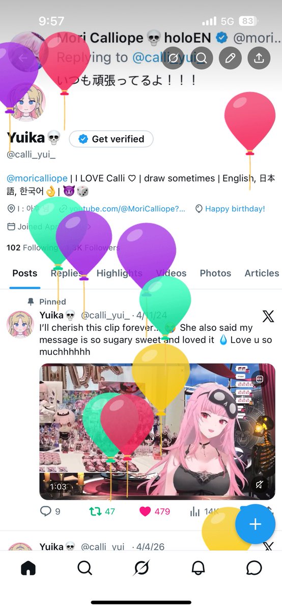 calli_yui_'s tweet photo. Hello birthday 🍰 https://t.co/IfpmLJDSMm