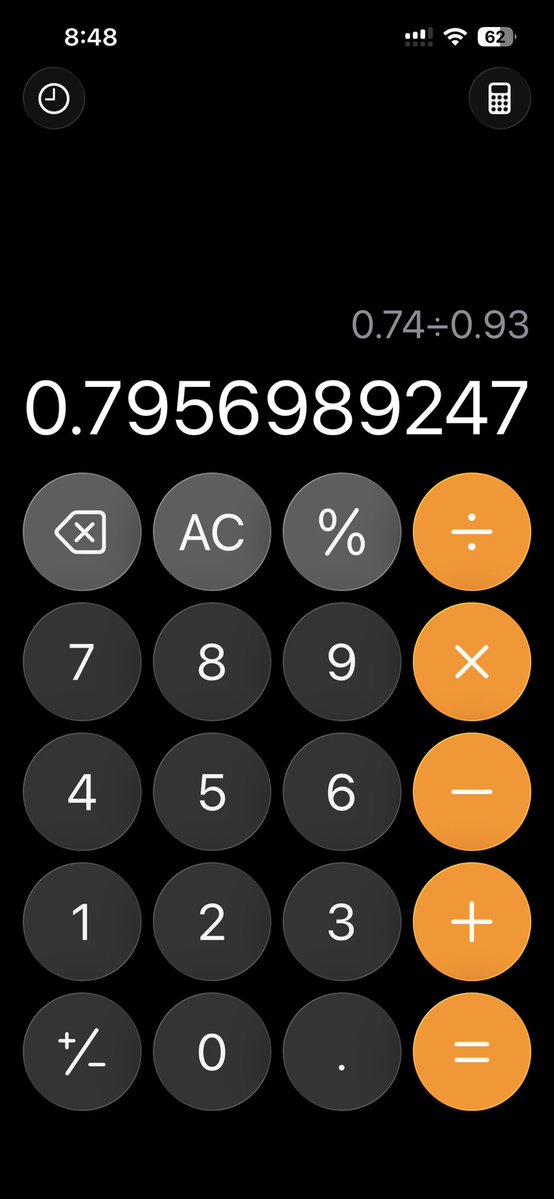 Mattstradameus's tweet image. Ratio MAFF Matt-ers #Retail
If you gain;
•74 cents from a 93 cent price to $1.67
It marks a 79.5% gain!
If you lose;
•74 cents from a $1.67 to 93 cent price
It marks a 44.3% loss!
I ask you if a marked a 44.3% loss but recovered 100% of my cost bases,
Where is my missing 55.2%?