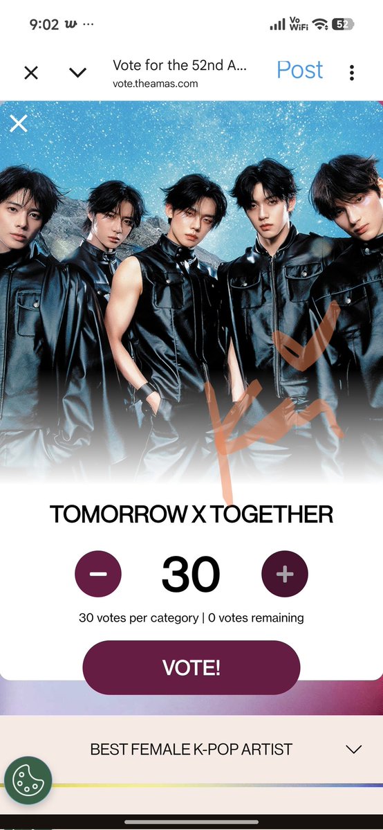 hi moas, don't forget ama voting too. use all your emails 🐻‍❄️

🔗:vote.theamas.com/best-female-k-…

#MOAvote