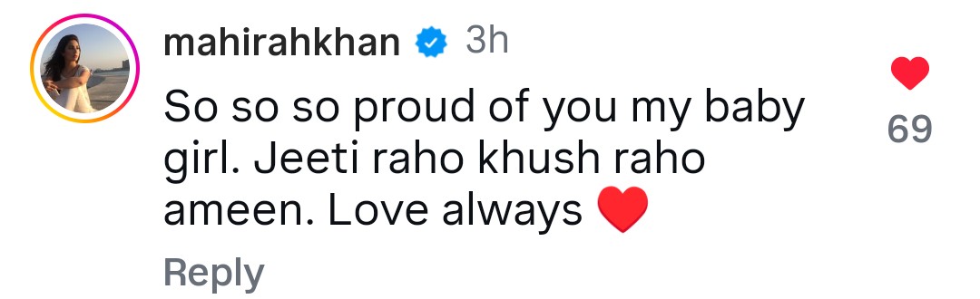 Just love how Mahira supports this baby girl 🤍✨

#SeharKhan #MahiraKhan