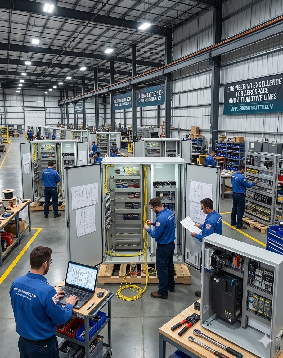 appliedgraymatt's tweet image. At AppliedGrayMatter.com, we take pride in our UL508A certified panel fabrication shop, where we build industrial control panels to the highest safety standards set by Underwriters Laboratories (UL).

(315) 878-2372

#controlpanels #controlsystems #UL508A