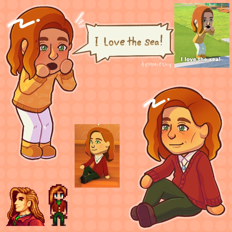 temmiesky's tweet image. Happy Tomodachi Life: Living The Dream release day !! 🎉💕

Did a little mii-lliott doodle to celebrate yay 🦀✨

#StardewValley
#TomodachiLife #TomodachiLifeLivingTheDream