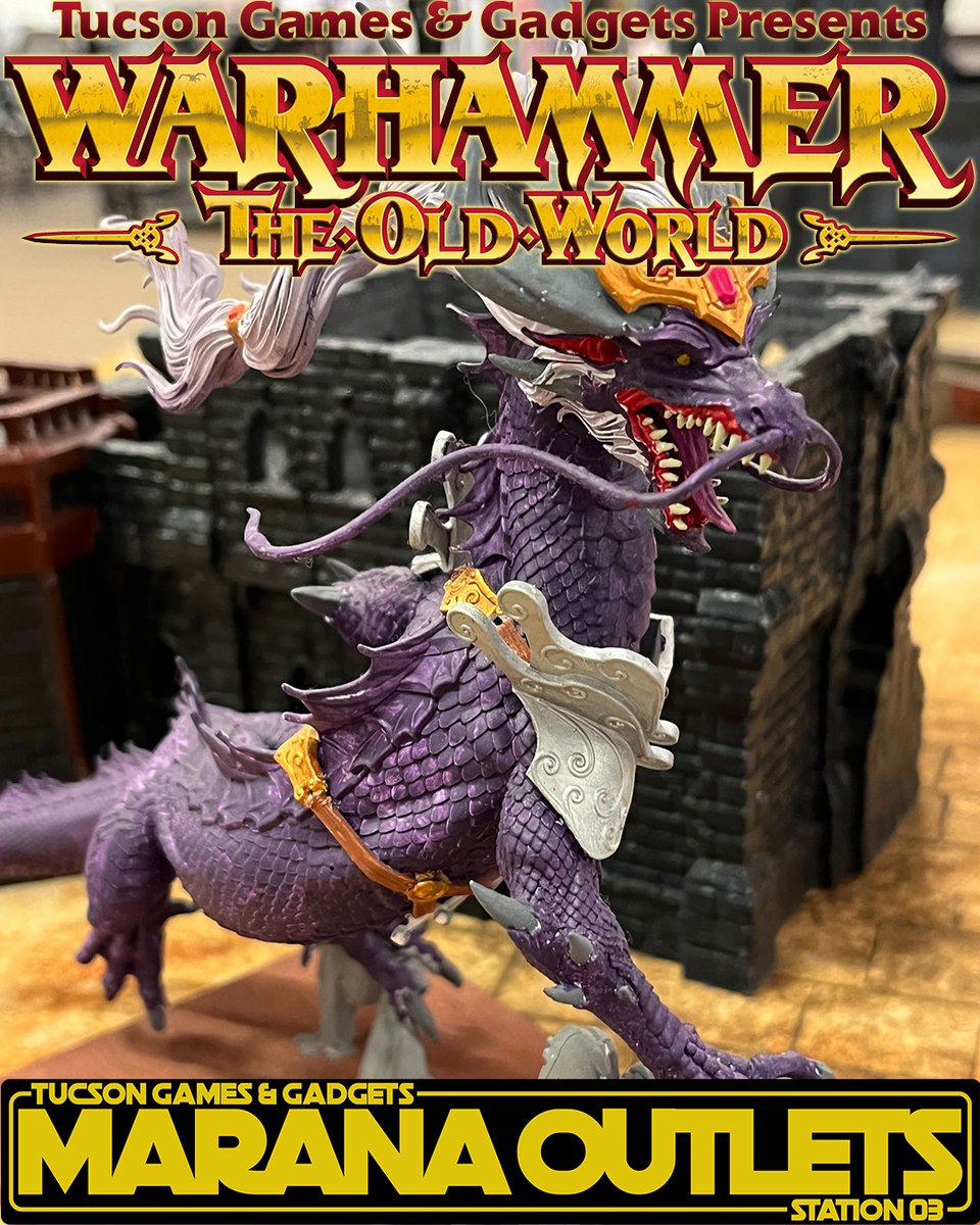 tucgamesgadgets's tweet image. Warhammer the Old World returns to Tucson Games &amp;amp; Gadgets Marana Outlets every Friday starting at 5pm! Join Dawn and the team at the outlets and launch yourself into epic battles against old friends and new foes! #warhammer #oldworld #warhammeroldworld #localgamestore