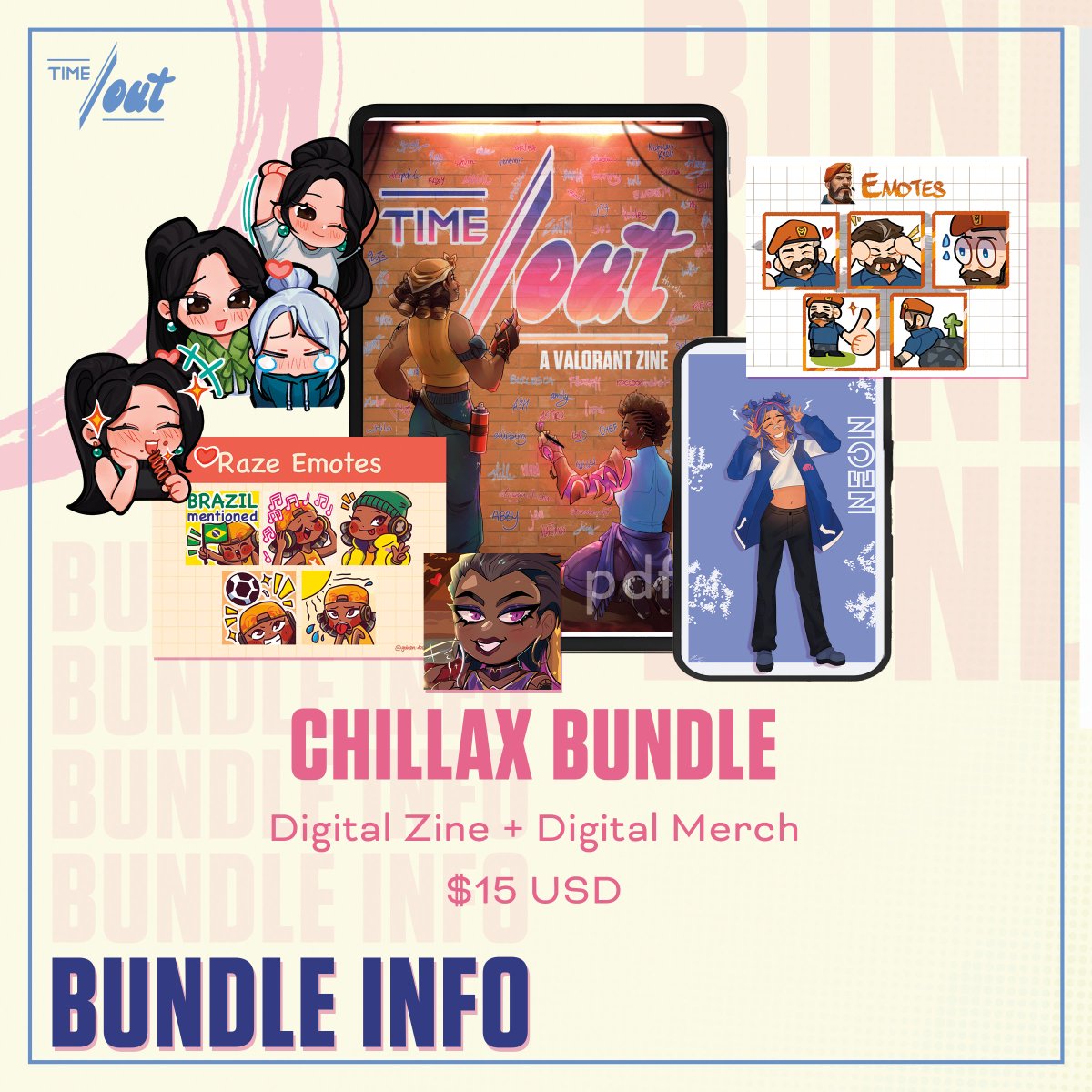 Maybe you guys wanna spice up your wallpaper or discord server? For just five dollars more you can get a handful of digital merch! Now we only have 4 days until the shop opens!