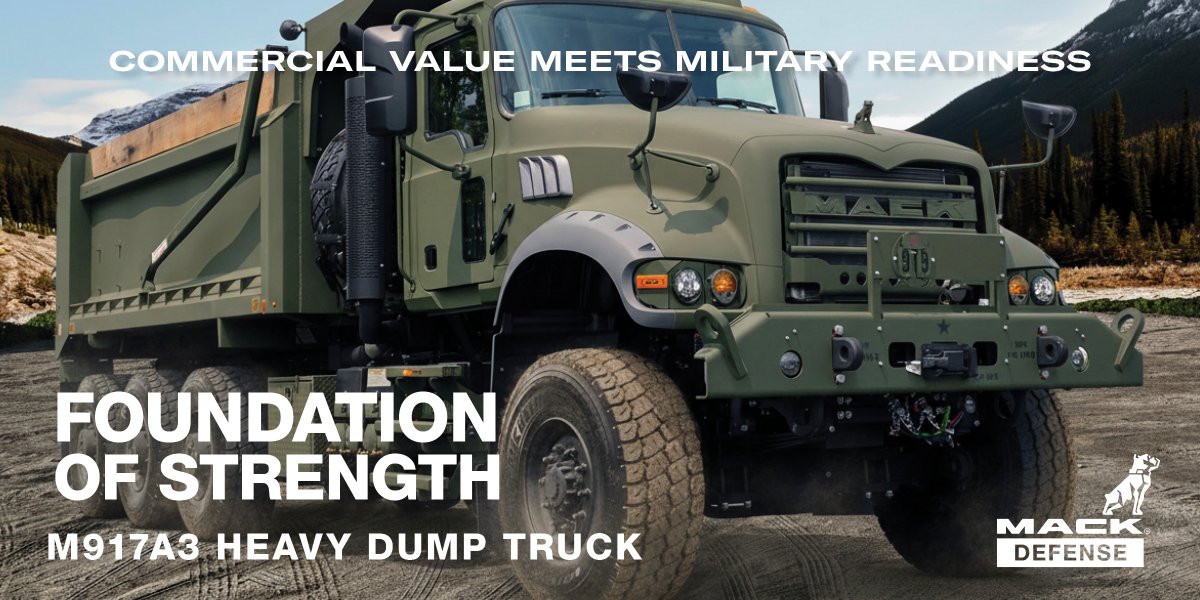 At Mack Defense, we start with what’s proven. We take the legendary strength and durability of Mack’s commercial platforms and engineer them for military readiness.
#mackdefense