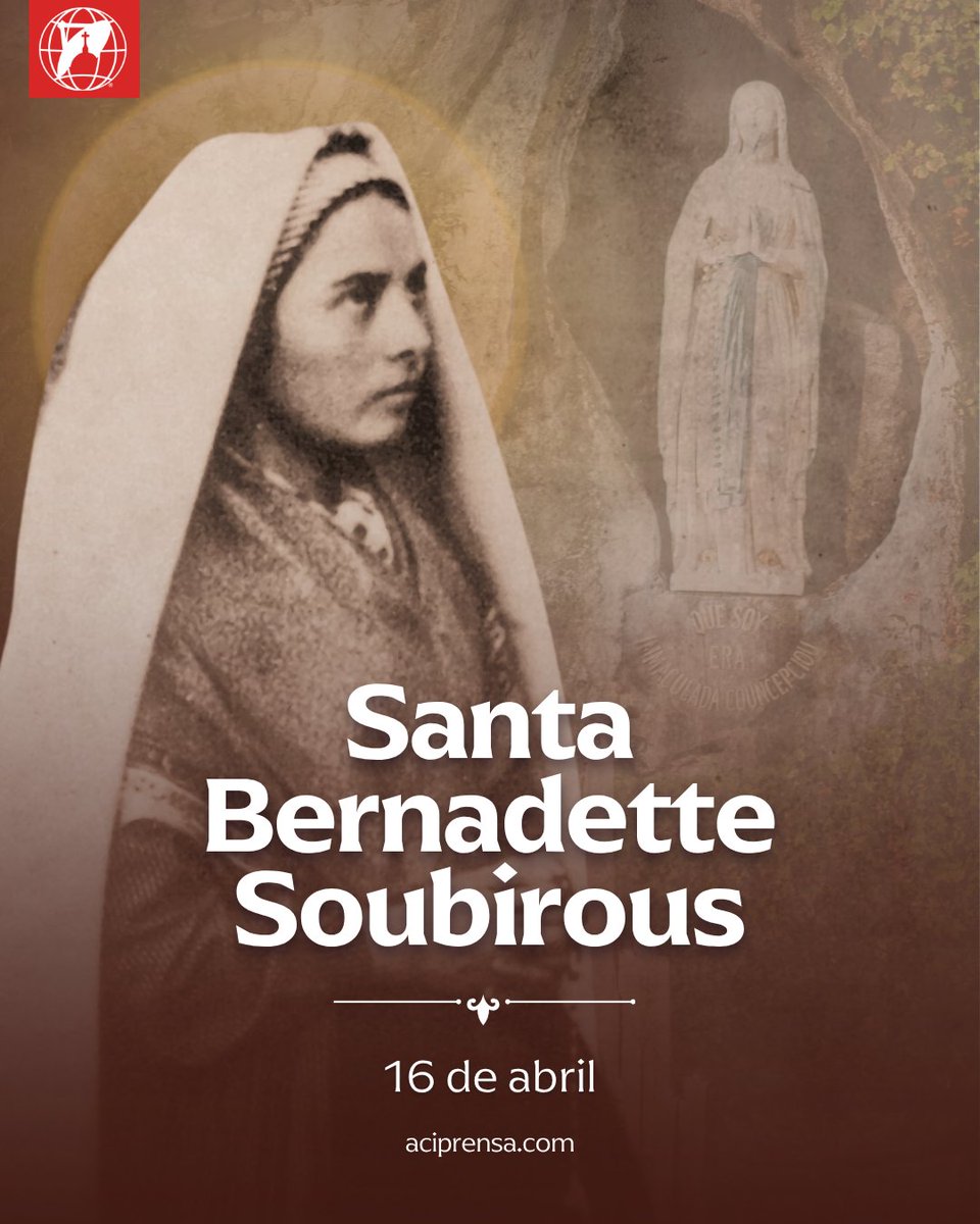 Hoy es venerada como Santa Bernardita de Lourdes, ejemplo de sencillez y fe profunda, y su cuerpo incorrupto se conserva en Nevers como signo de su santidad.😇

Santa Bernardita Soubirous, nacida en Lourdes (Francia) el 7 de enero de 1844, creció en una familia muy pobre y desde