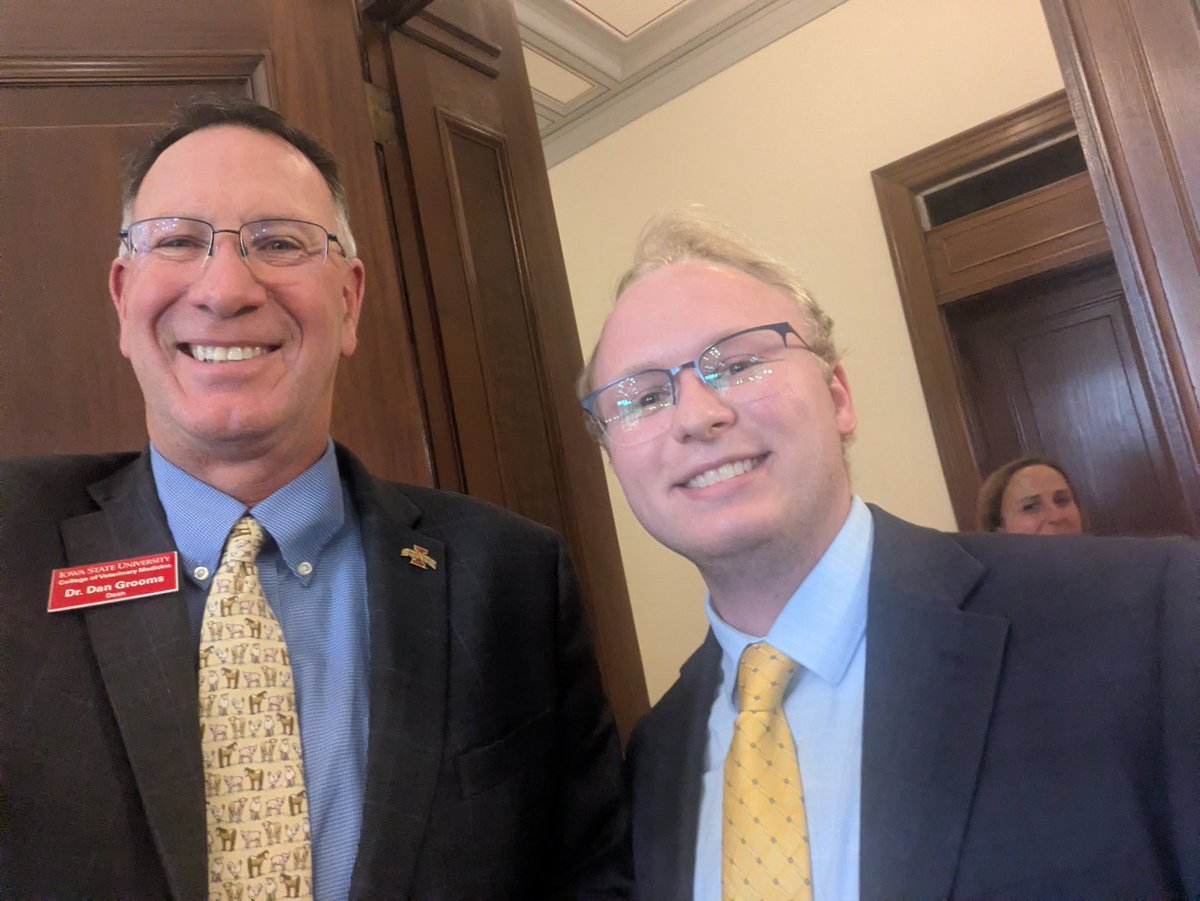 DanGrooms's tweet image. A busy day in Washington DC for team @ISUVetMed talking with our federal delegation about issues and opportunities important to veterinary medicine education and the veterinary profession #DiscoverDevelopDeliver