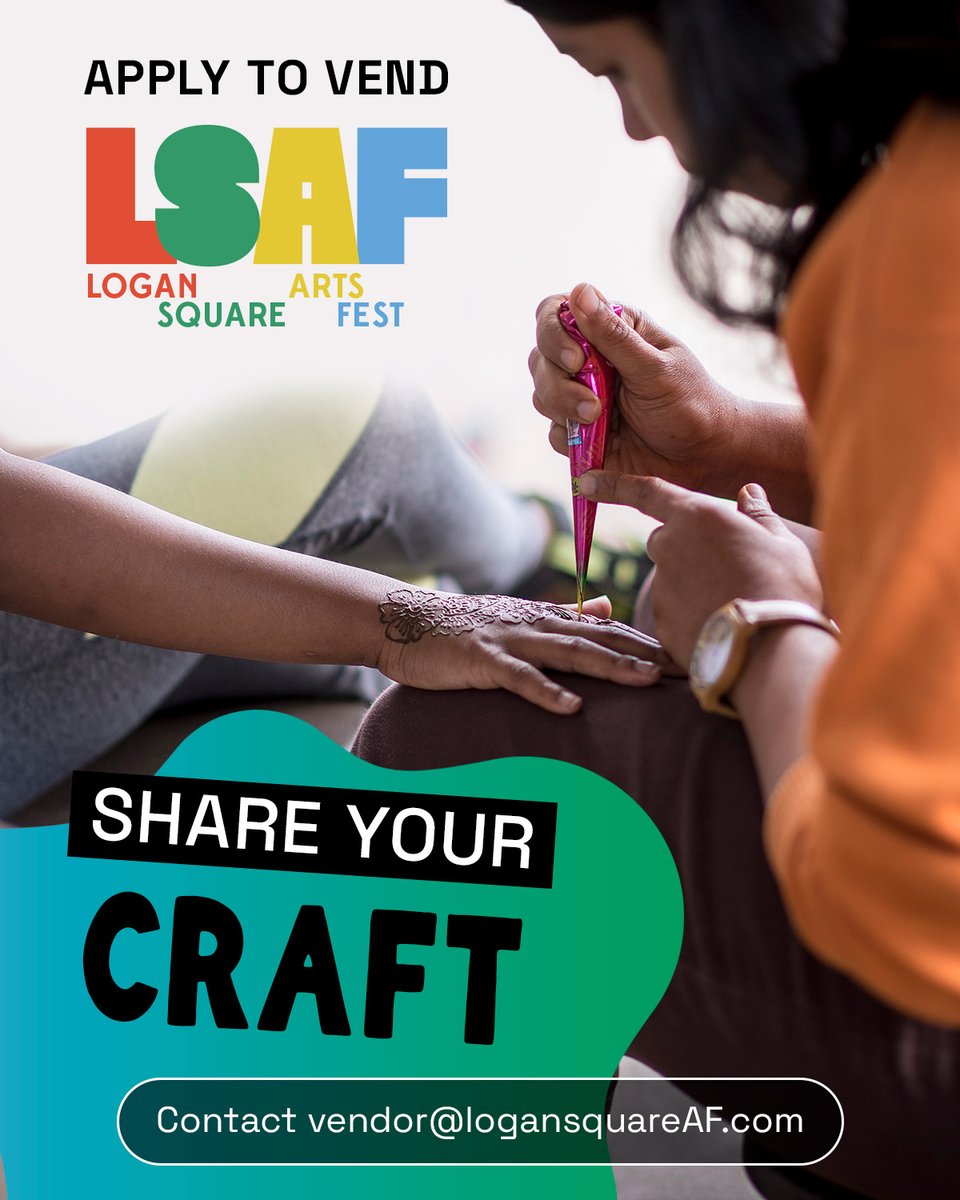 LoganSquareAF's tweet photo. LSAF 2026 is June 26-28th, with 40,000 folks looking to discover something new. Vendor apps are now available at vendor@logansquareAF.com. We’ve doubled the amount of vendor space this year and kept our rates the same as last time to help your small business or organization. https://t.co/RYeMyS7SzN
