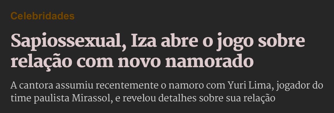 lembrando da iza q falou q era sapiosexual e ai teve filho c um jogador de futebol do mirasol