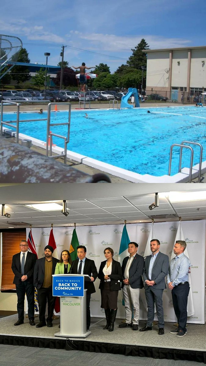 JaspreetVirdi19's tweet image. It’s coming back. Last year, I committed to bringing a swimming pool back to Sunset—today, it’s becoming reality.

Thanks to @KenSimCity and @Vote4ABC, and a $400M investment in community centres, we’re delivering—and that pool is on the way. #sunsetcommunity #southvan #pool