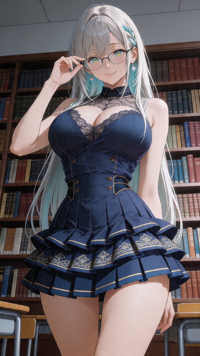 nemuru_gen's tweet image. ネムルが投稿

眼鏡越しに覗き込む少女の知的で挑発的な視線が印象的な緊張感ある構図

#SDXL #seedream #aiart