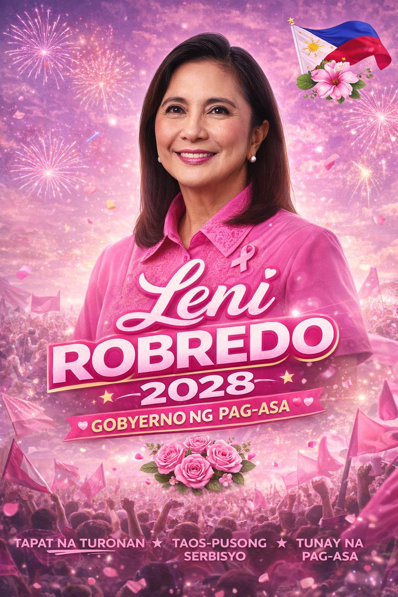 Rose4GoodGov's tweet image. A future built on honesty, hope, and people-centered leadership is possible. 🌸🇵🇭

Leni Robredo represents the kind of governance that uplifts lives, restores trust, and puts the Filipino people first.

#Leni2028 #Kakampink #GoodGovernance #GobyernoNgPagAsa