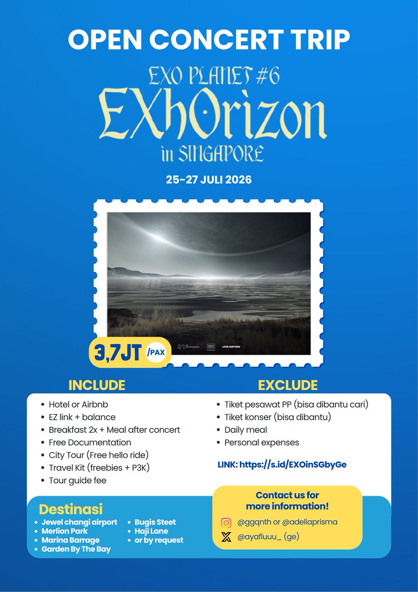 d. | OPEN CONCERT TRIP EXHORIZON IN SG tweet media