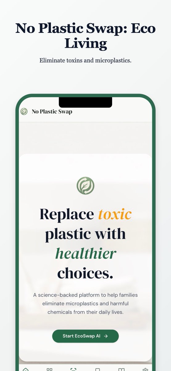 drewbunk's tweet photo. Built my latest app No Plastic Swap using @base44 AI-powered product scanning, eco-friendly recommendations, and a full subscription model all in one place. Base44 made it possible to go from idea,  working app, App Store submission faster than anything I’ve used before. https://t.co/chCz1a12nx