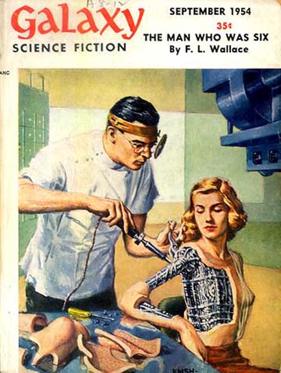 SciFiArchives's tweet image. Cover of 'Galaxy Science Fiction' from September 1954.