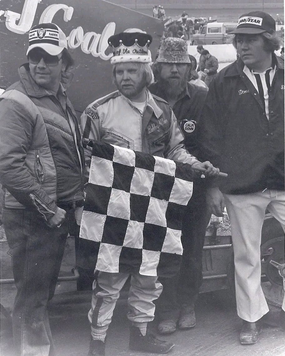 4/16/1978-Bobby Allen, of Hanover, PA,won the first <a href="/WorldofOutlaws/">World of Outlaws</a> race at Eldora. "Scruffy" took the checkers in the 40-lap event ahead of Steve Kinser, Jim Linder, Jimmy Boyd and Dub May.
Rick Ferkel set a new track record in qualifying, turning a lap of 15.989 seconds.