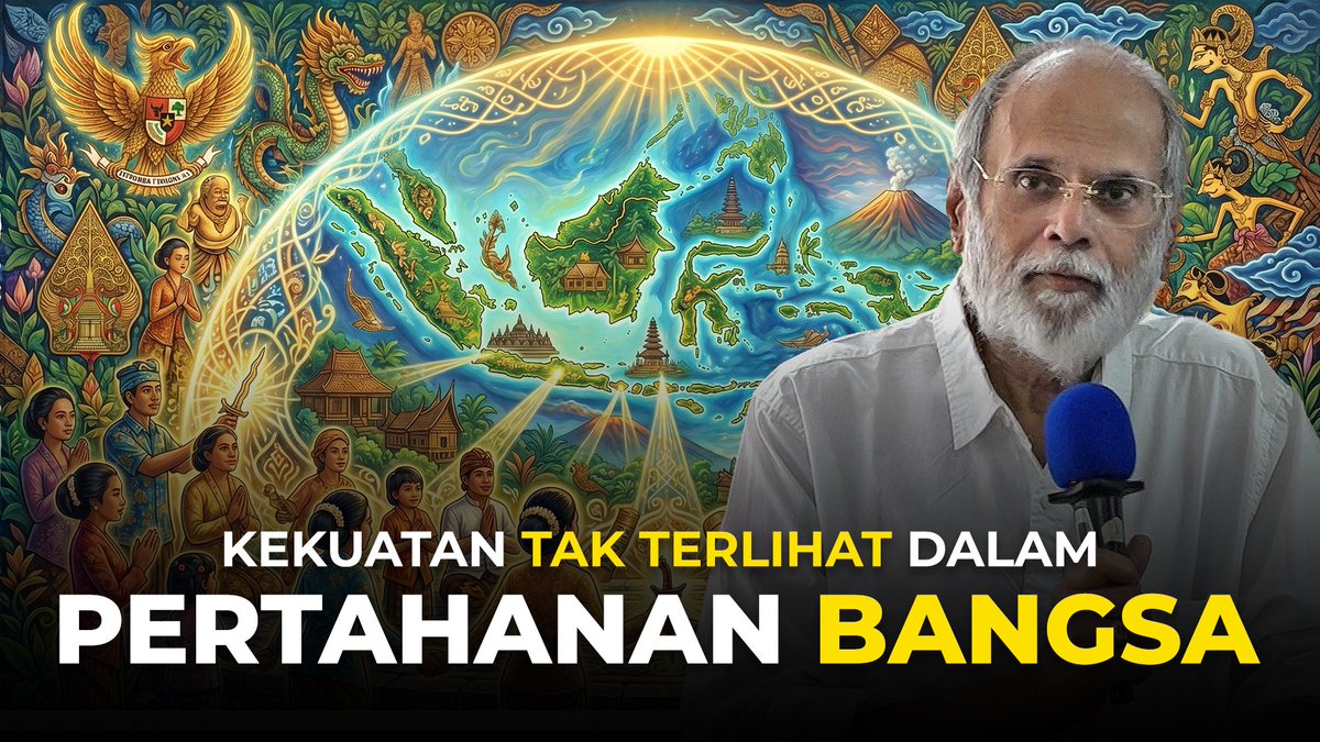 AnandAshram's tweet photo. Ada kekuatan tak terlihat yang justru bisa menjadi fondasi #pertahananbangsa. Bukan soal #senjata, tapi...

Dengarkan #Maharishi #AnandKrishna 

➡️https://t.co/lib6jrQAcr

#Budaya #Spiritual #JatiDiri #SeniBudaya #NilaiBudaya #KearifanLokal #BudayaLokal #Nusantara #Pancasila https://t.co/0KK8Ash5wt