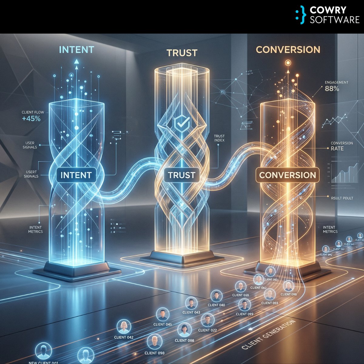 cowrysoftware's tweet photo. From Content to Clients

Previously, content was measured by likes, shares, and brief attention. Brands prioritized virality, assuming visibility would drive revenue. In 2026, it is clear: content that does not convert adds no value. https://t.co/ifhAIbv5Bg