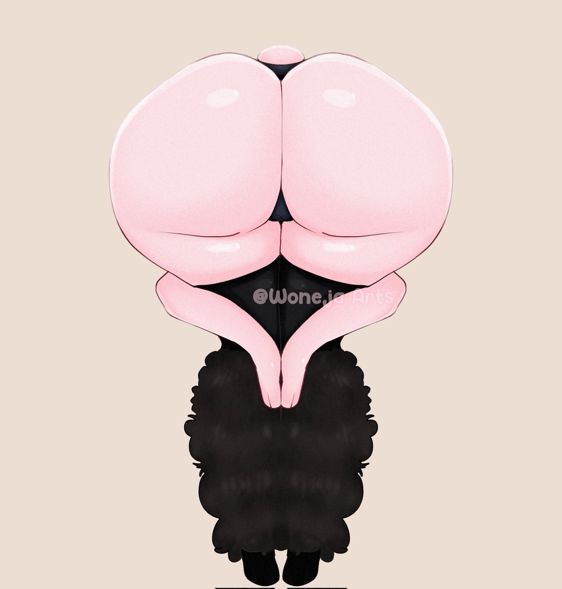Blue_Duts's tweet photo. I've been seeing a lot of drawings of this, and I wanted to join in on the trend. Do you like this view of my Woneja? 🐇

#fypシ゚viral #virałpost #furrysnfw #nsfwtwtًً #furryartists #trendy #artist https://t.co/HoqvLvuIfp