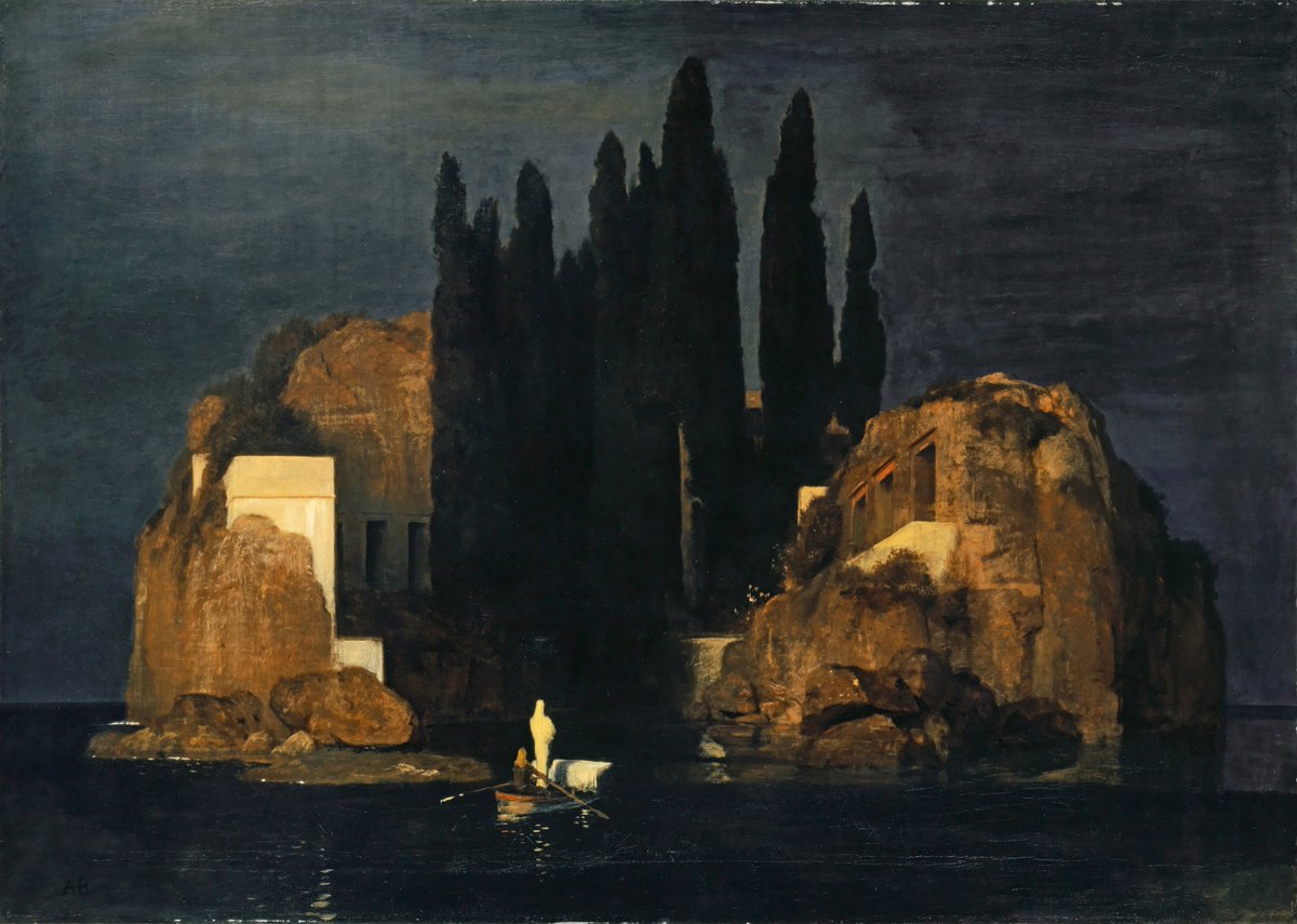 aryantrapstar's tweet photo. @RacePopeIII Isle of the Dead by Böcklin https://t.co/If9uOnyNp2