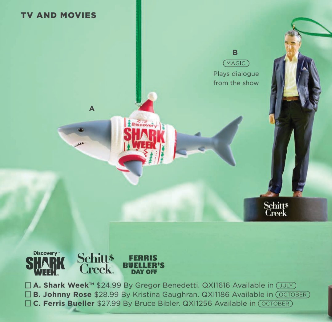 justinlasalata's tweet image. Shark Week 2026 Hallmark Keepsake ornament! @SharkWeek #SharkWeek #Hallmark