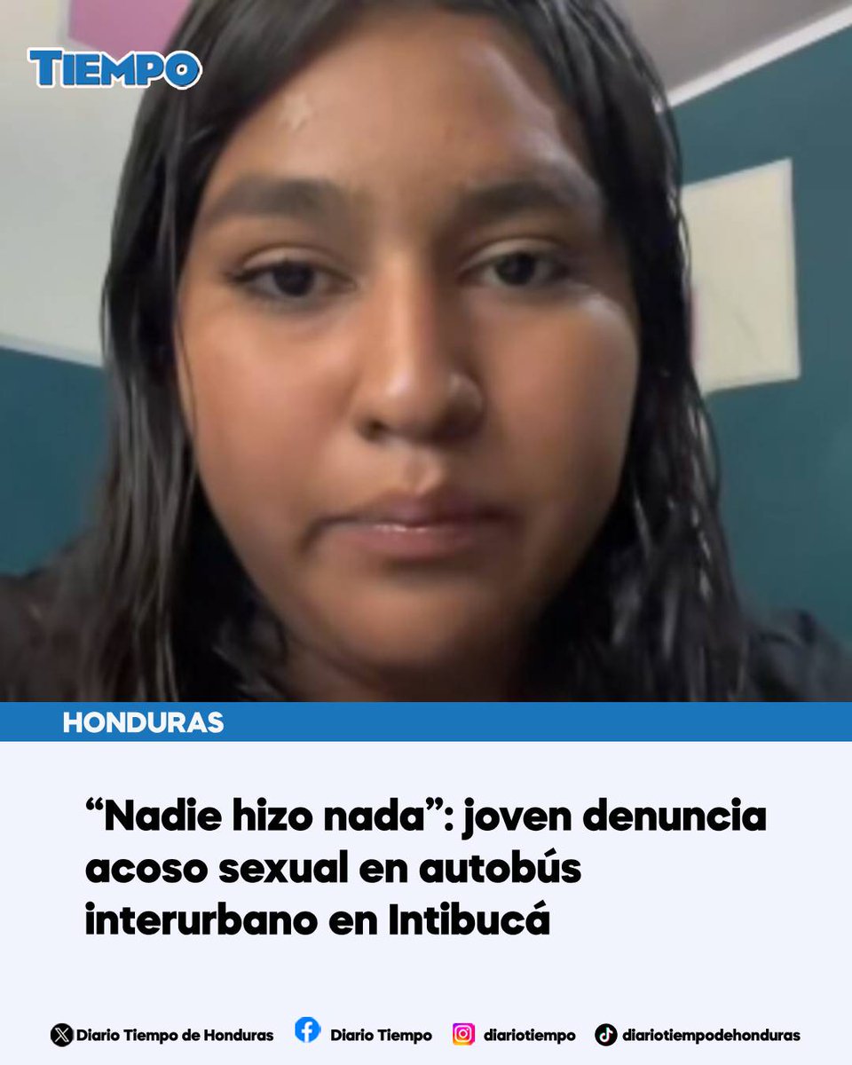 TiempoHonduras's tweet image. #Indignante | Según explicó a través de un video publicado en TikTok, el autobús se encontraba completamente lleno, por lo que la ubicaron en uno de los asientos traseros.
tiempo.hn/sucesos/2026/0…