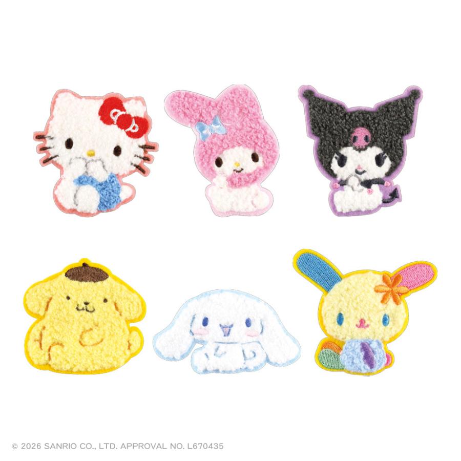 sanrio_oshikatu's tweet photo. ＼⚠️新商品【予告】📣／
ティーズファクトリー『サンリオキャラクターズ ちょこんとお座り刺繍ステッカー』、9月下旬頃より発売開始予定🥹🩷

けっこう大きめで存在感ありそう✨
これは好きなキャラ選べる🥹🩷
公式オンラインストアで予約受付中だからチェックしてみてね🛒

🔗Yahoo（公式オンライン）：https://t.co/pMAXvWCpKE
🔗楽天：https://t.co/X2rqzWONTG

📅発売日：2026年9月下旬頃
🛒購入：T'S FACTORY公式オンラインショップ、全国の文具・雑貨店、キャラクターショップ、ファンシーショップなど
📝ラインナップ：
サンリオキャラクターズ　ちょこんとお座り刺繍ステッカー（全6種）…各660円(税込)

#サンリオキャラクターズ #ステッカー #ティーズファクトリー #pr