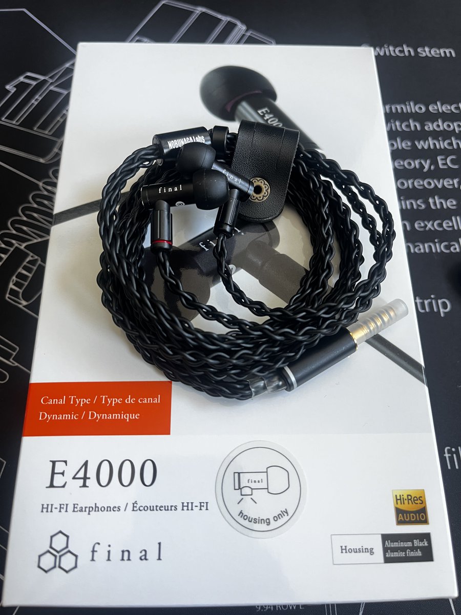 audioymk's tweet image. Final E4000着弾！ヘッドのみだと安いから買っちゃったけどかなりいいぞこれ✨小柄だから大学にも持っていこうかなっと #MNG #イヤホン  #Final