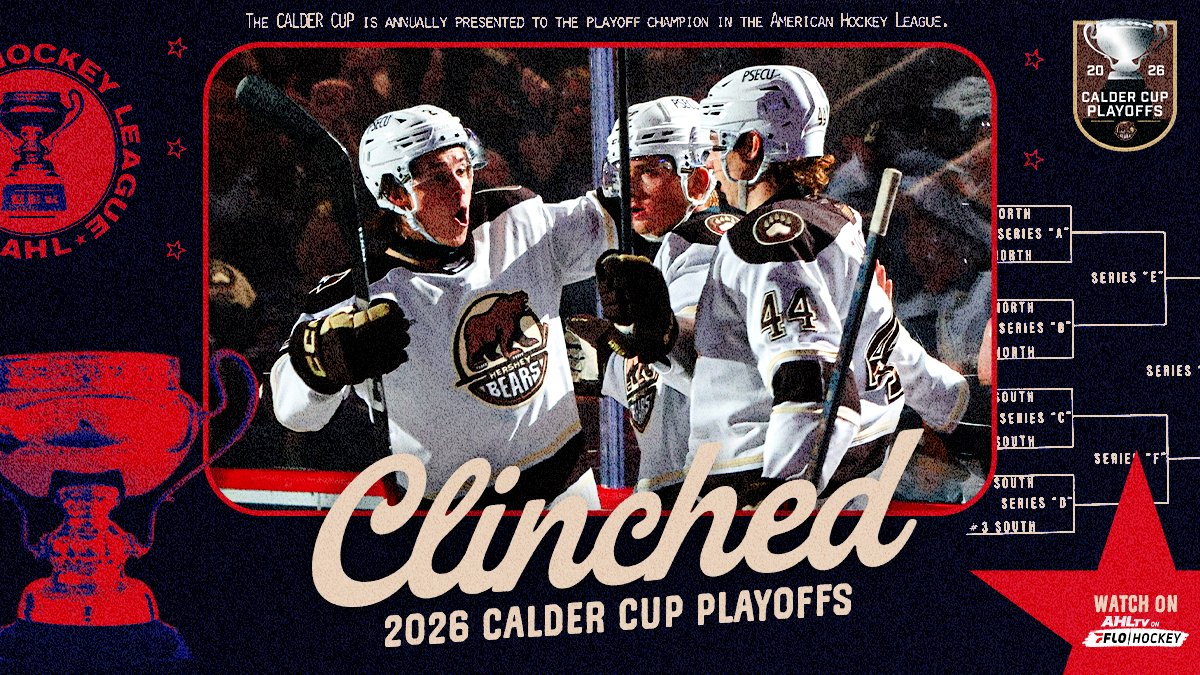 TheAHL's tweet photo. How SWEET it is! 🍫🧸

@TheHersheyBears | #CalderCup https://t.co/hjpVt8XfMR
