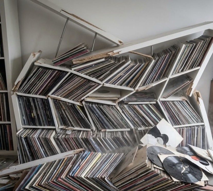 レコードラックは、強度がある物を使わないとダメですよね