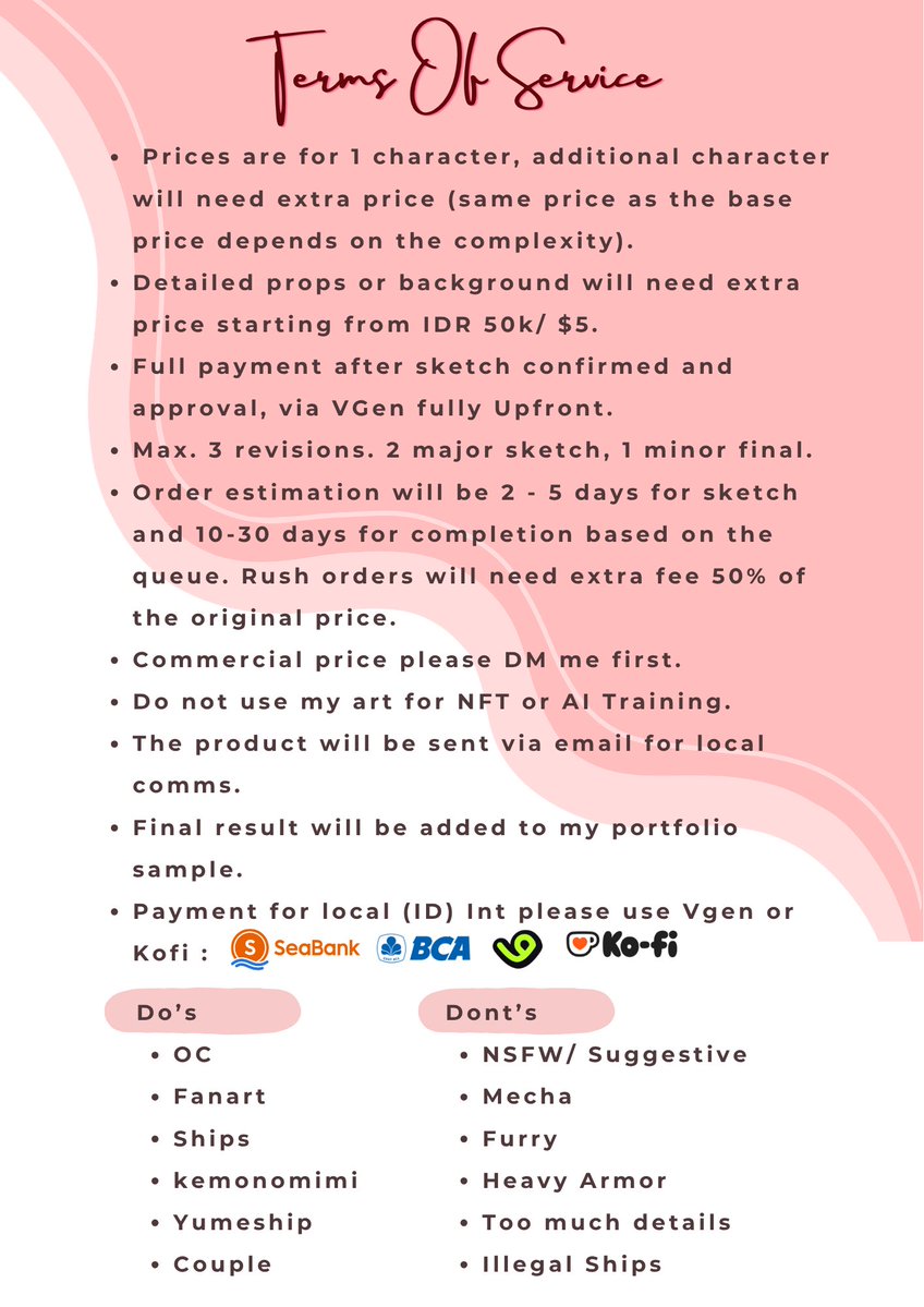 💫RTs are very appreciated💫

Hii! I’m opening my commission for 2026! Available for local 🇮🇩 and int🌏
Local : forms.gle/sZCagcWx6u9CA7…
Int : vgen.co/mapppc

#commissionopen #vgencomm #artidn #zonauang #zonajajan️ #commission