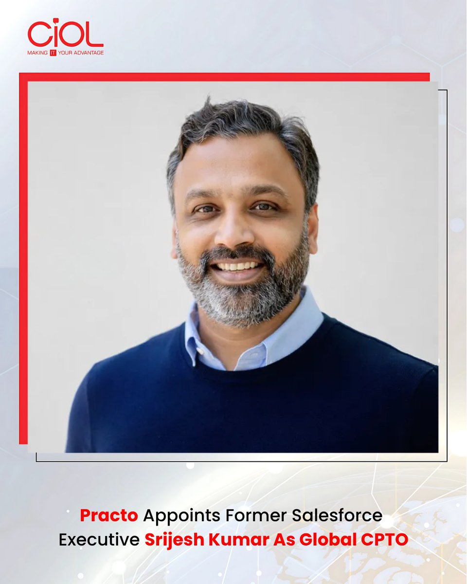 CiOL_News's tweet image. Practo has appointed Srijesh Kumar as Global Chief Product and Technology Officer to lead its product and technology strategy. The move comes as the digital healthcare platform accelerates AI integration and global expansion @Practo 

ciol.com/appointment/pr…

#CIOL #practo