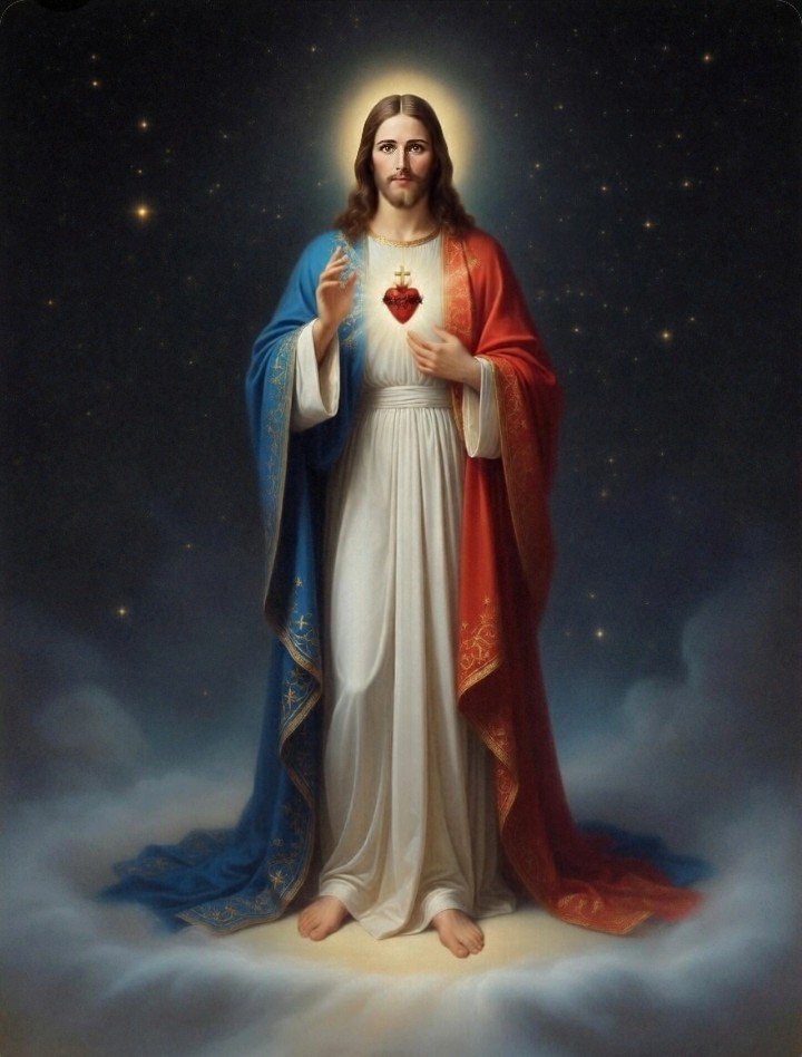 Sagrado Corazón de Jesús, por el poder de tus santas llagas y tu preciosísima sangre, líbranos del mal, sánanos y danos tu salvación.🕯️❤️‍🔥🕊️