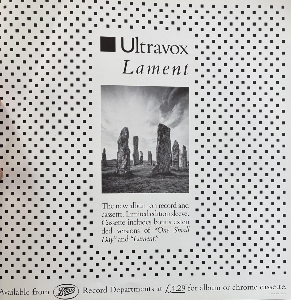 lee0969's tweet image. On this day in 1984 No 9 UK Album Chart Ultravox “Lament” Whilst I will always prefer the Foxx era Ultravox! this is a good one. Another difficult choice but I’ll choose “One Small Day” how about you? #1980s #Ultravox @jillwebb2005 @nikidoog @Carolyn_on_x  @FatOldAnarchist