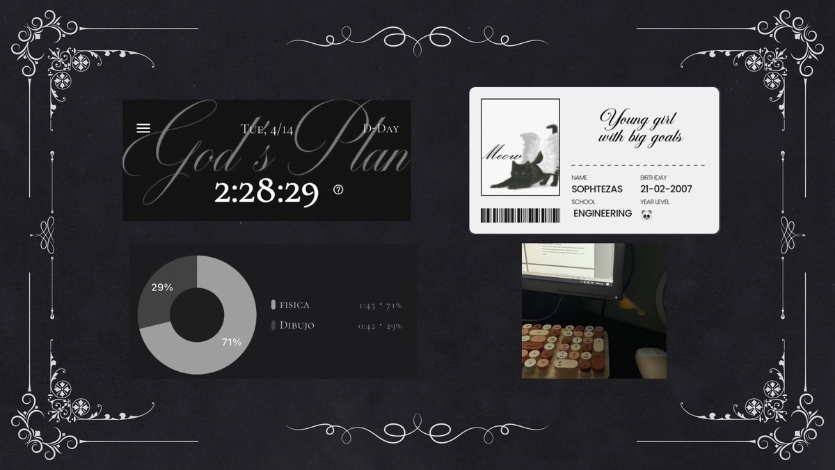 sophtezas's tweet image. 𝜗ৎ Tuve una semana terrible y aun debo trabajar en la motivación pero ayer pude levantarme y hacer todo lo que tenia acumulado :( aun me cuesta mantener la motivación pero estaremos en ello 🤞🏼 #studylog #studytwt #studytwtesp