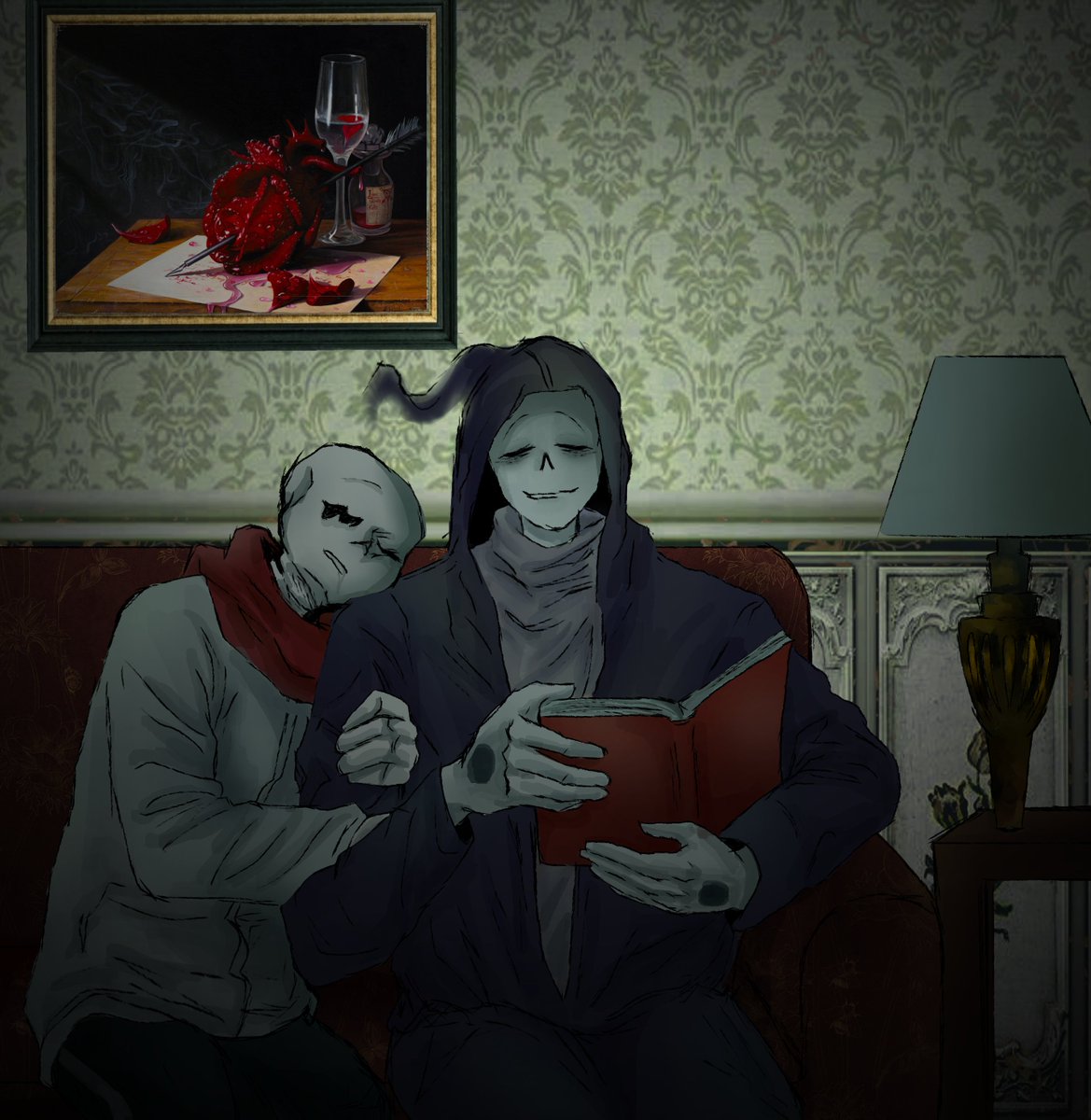 CajaDeEnvios's tweet photo. They're married 💕#afterdeath #undertale_au https://t.co/a8iNVpLhS0
