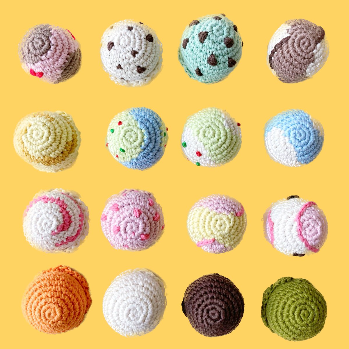 ちまちま🧶かぎ針編みのアイス屋さん🍦 tweet media