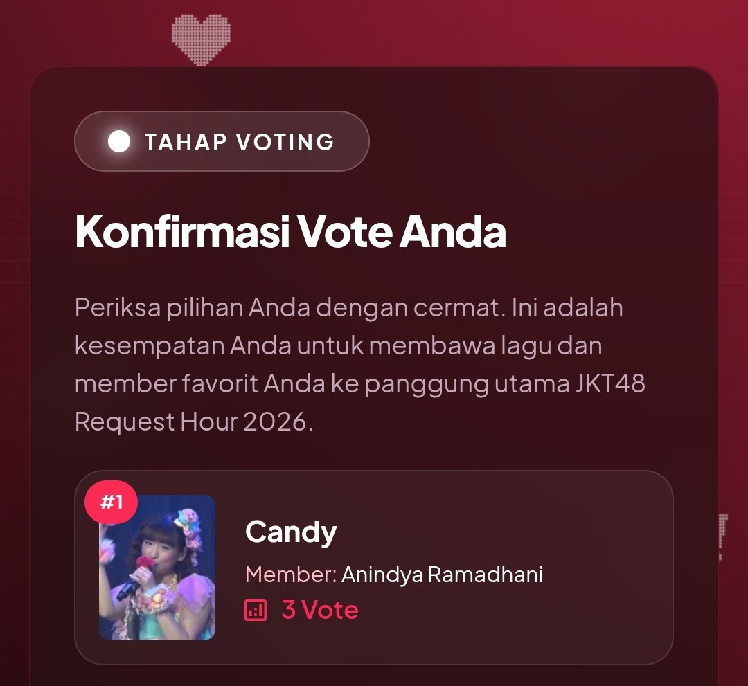 Raka_danuaji's tweet image. Abis makan permen jangan lupa gosok gigi... 🍭🍭🍭 @AR_AnindyaJKT48 

#EverybodyGetCandy🍭
#PetiteGirls
#Candy3Generasi
#FutureBloom🌷
#JKT48RequestHour2026
