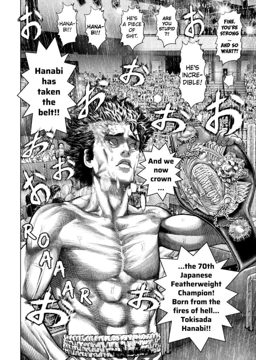dubOPPF's tweet photo. good work hanabi, could’ve done with a couple more chapters but a solid fight
now give us some slice of life please
#ThankYouViz #ThankYouUsogoat #ThankYouTyler #ThankYouDan #RIPDuwang https://t.co/OWvqaRxLC3