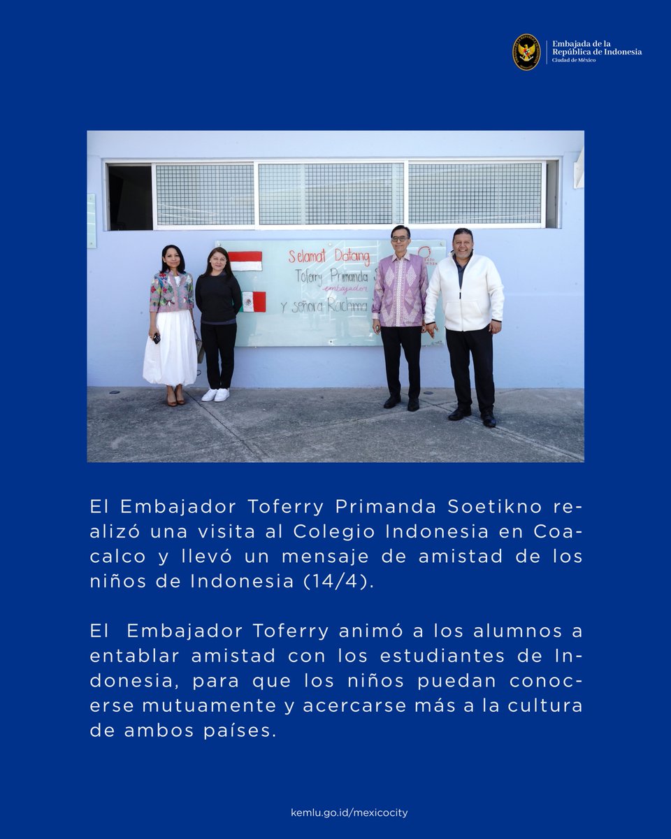 Indonesian Embassy Mexico City tweet media