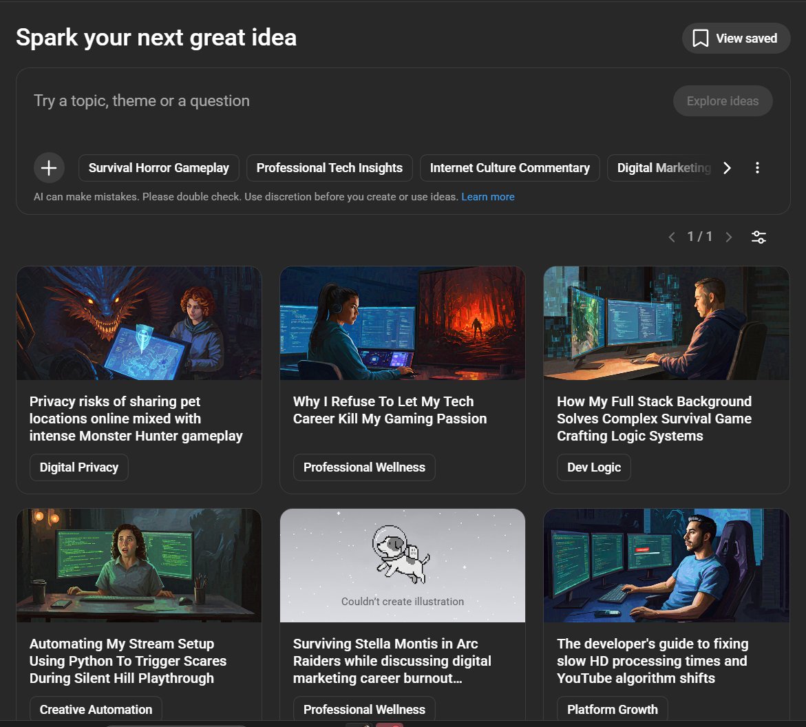 I opened YouTube Studio to get a stream key and see this. Just giving folks other things to stop using. The big dawgs shove it down our throats and we just "step around it" but a small business adds a feature that you don't have to use and we stop supporting.  Ion like that...