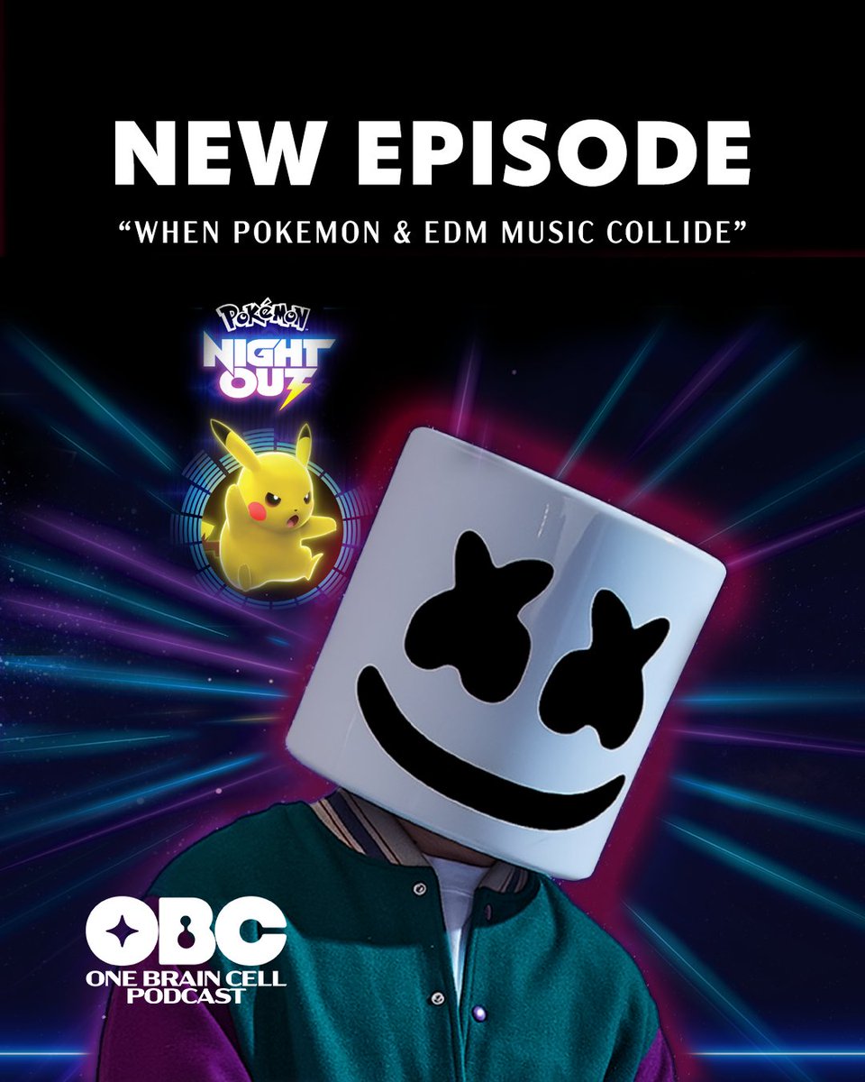 1braincellshow's tweet photo. Things are getting weird this week in Pokémon news. Pokémon Nights, Pokémon Champions, and camping for Pokémon cards at Costco?

Listen now and tell us which Pokémon would make the best DJ! https://t.co/5F4u91A2g6 https://t.co/0UePNfAP0x