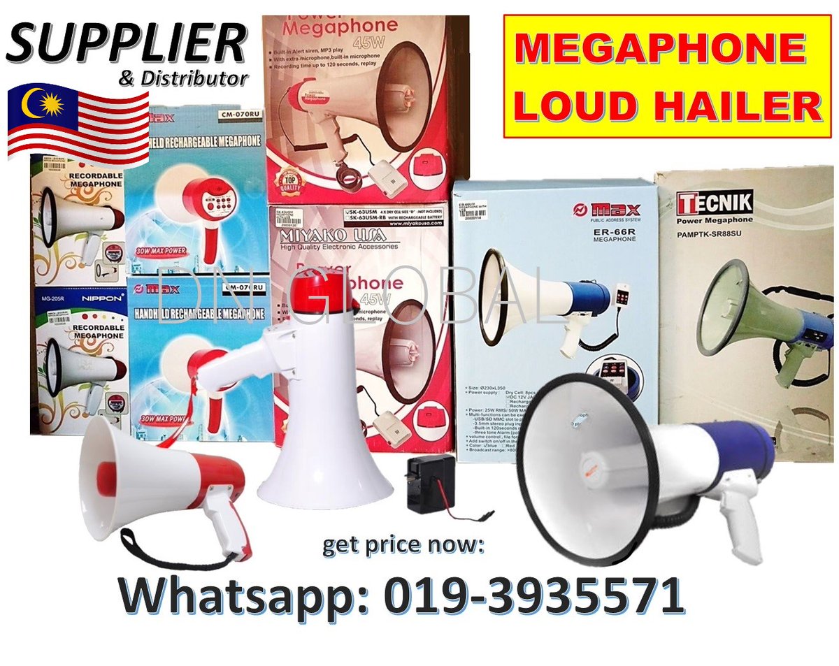 DNGlobal2u's tweet photo. #megaphone #hailer #speaker #jualhailer #jualspeaker #jualmegaphone #hailermurah #speakermurah https://t.co/urMYZVoxOr