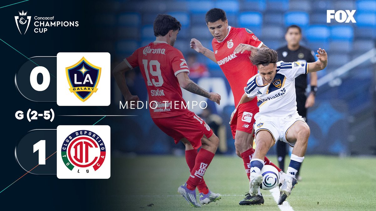 somos_FOX's tweet image. ⏰ Llegó el descanso, Toluca dominó en la primera mitad. 🔥🫡

#CONCACAF 

🔴 VE EL PARTIDO EN VIVO, AQUÍ: foxone.mx/event/New-Game…