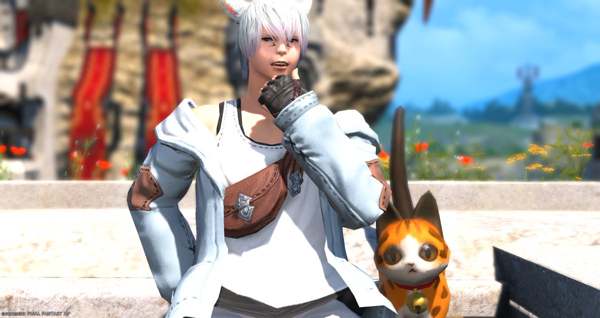 おはよう🐾
最近の悩みはフレの寝落ちを起こせない事ですw 
#おはミコ #オスッテ #FF14