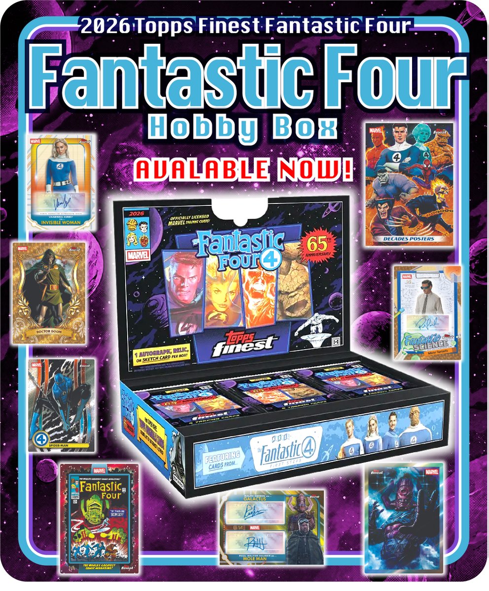 🟦2026 Topps Finest Fantastic Four Hobby Box🟦 🔥本日発売