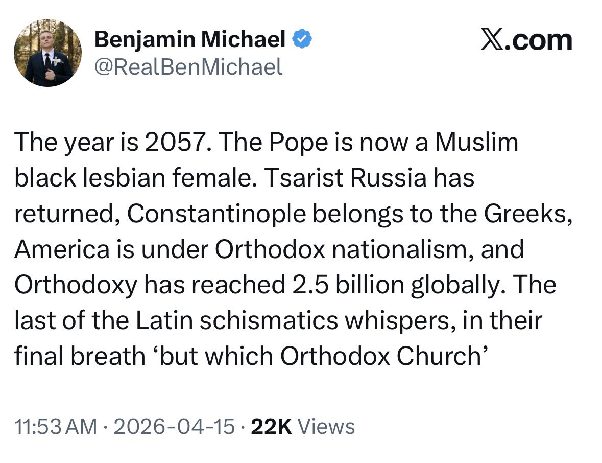 The guy is so desperate. His church is also shrinking on a global scale ...