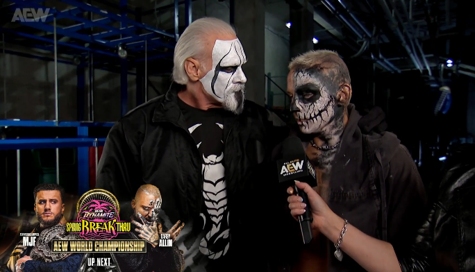 Fightful's tweet image. IT'S STIIIIIIINGGGGGGGGGGGGGGGGGGGG

#AEWDynamite